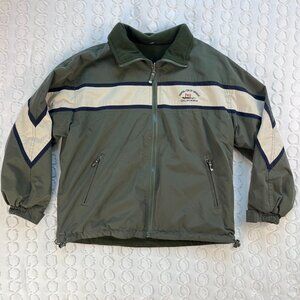 Vintage Emerson Reversible Jacket Size XL Santa Cruz Wharf California Green